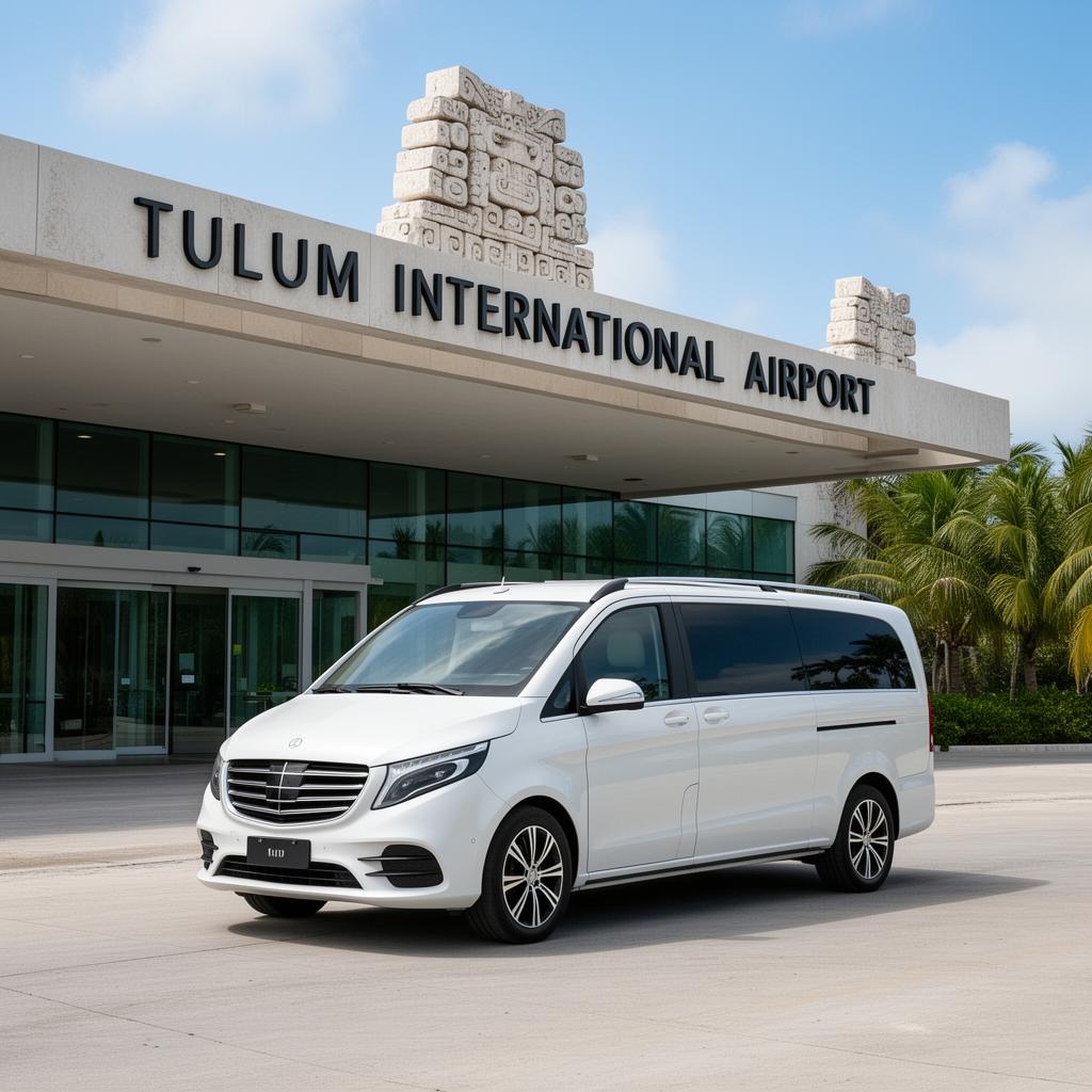 Van privada AGM Transfers al aeropuerto de Tulum (TQO)